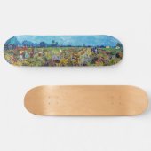 Vincent van Gogh - Grüner Weinberg Skateboard (Horizontal)