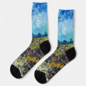 Vincent van Gogh - Grüner Weinberg Socken (Linkes Detail)