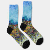 Vincent van Gogh - Grüner Weinberg Socken (Rechts)