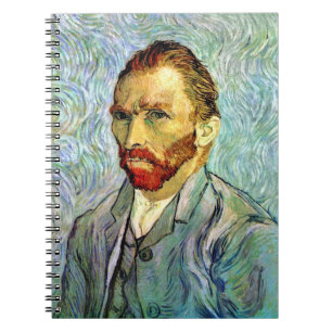 Vincent Van Gogh - Grünes Selbstporträt Fine Art Notizblock
