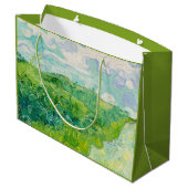 Vincent van Gogh - Grünes Weizenfeld, Auvers Große Geschenktüte (Rückseite Schrägansicht)