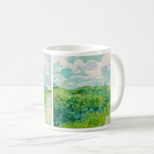 Vincent van Gogh - Grünes Weizenfeld, Auvers Kaffeetasse (VorderseiteRechts)