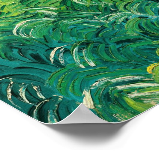 Vincent van Gogh - Grünes Weizenfeld, Auvers Poster (Ecke)