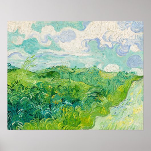 Vincent van Gogh - Grünes Weizenfeld, Auvers Poster (Vorne)