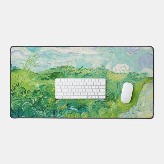 Vincent van Gogh - Grünes Weizenfeld, Auvers Schreibtischunterlage (Tastatur & Maus)