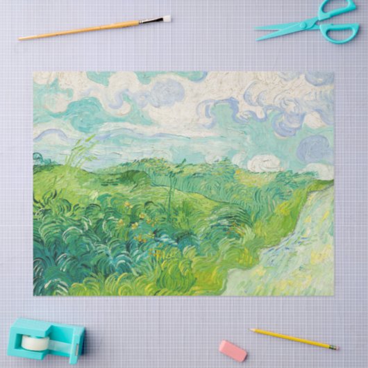 Vincent van Gogh - Grünes Weizenfeld, Auvers Seidenpapier (Basteln)