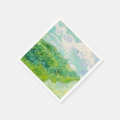 Vincent van Gogh - Grünes Weizenfeld, Auvers Serviette (Ecke)