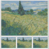 Vincent Van Gogh, Grünes Weizenfeld mit Cypress Aufkleber (Vorderseite)