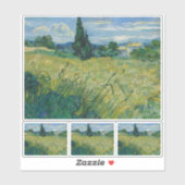 Vincent Van Gogh, Grünes Weizenfeld mit Cypress Aufkleber (Blatt)