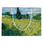 Vincent van Gogh - Grünes Weizenfeld mit Cypress Große Geschenktüte (Rückseite)