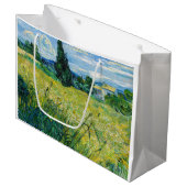 Vincent van Gogh - Grünes Weizenfeld mit Cypress Große Geschenktüte (Vorderseite Schrägansicht)