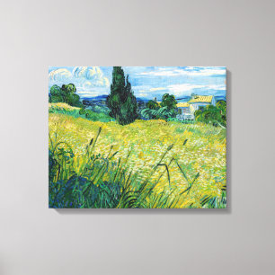 Vincent van Gogh - Grünes Weizenfeld mit Cypress Leinwanddruck