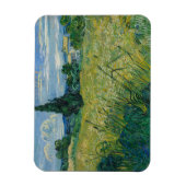Vincent Van Gogh, Grünes Weizenfeld mit Cypress Magnet (Vertikal)