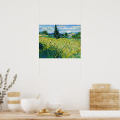 Vincent van Gogh - Grünes Weizenfeld mit Cypress Poster (Küche)