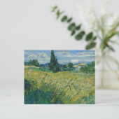 Vincent Van Gogh, Grünes Weizenfeld mit Cypress Postkarte (Stehend Vorderseite)