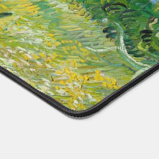 Vincent van Gogh - Grünes Weizenfeld mit Cypress Schreibtischunterlage (Ecke)