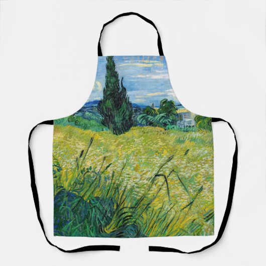 Vincent van Gogh - Grünes Weizenfeld mit Cypress Schürze (Vorderseite)