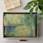 Vincent van Gogh - Grünes Weizenfeld mit Cypress Seidenpapier (Geschenk)