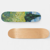 Vincent van Gogh - Grünes Weizenfeld mit Cypress Skateboard (Horizontal)