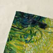 Vincent van Gogh - Grünes Weizenfeld mit Cypress Strandtuch (Beispiel)