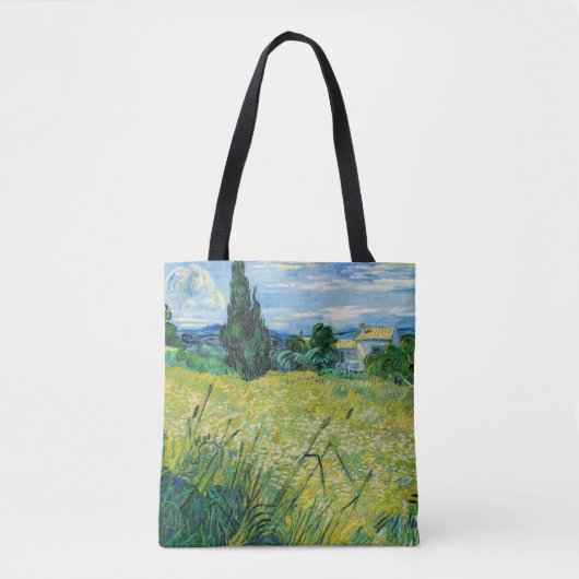 Vincent van Gogh - Grünes Weizenfeld mit Cypress Tasche (Vorderseite)