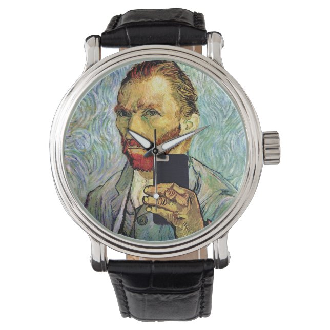 Vincent Van Gogh Handy Selfie Selbstportrait Armbanduhr (Vorderseite)