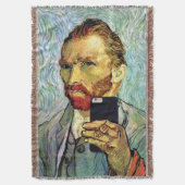 Vincent Van Gogh Handy Selfie Selbstportrait Decke (Vorderseite Vertikal)
