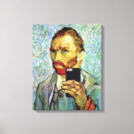 Vincent Van Gogh Handy Selfie Selbstportrait Leinwanddruck
