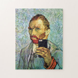 Vincent Van Gogh Handy Selfie Selbstportrait Puzzle