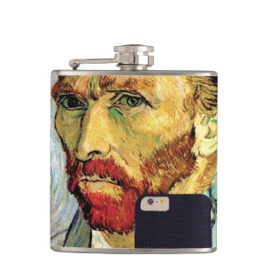 Vincent Van Gogh Handyselfie Selbstporträt Flachmann