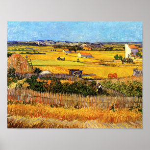 Vincent Van Gogh - Harvest at La Crau Fine Art Poster