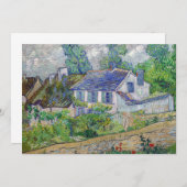 Vincent van Gogh - Häuser in Auvers Dankeskarte (Vorne/Hinten)