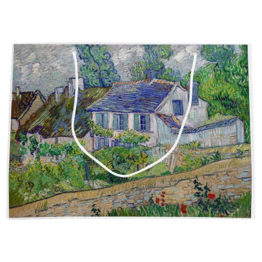 Vincent van Gogh - Häuser in Auvers Große Geschenktüte (Vorderseite)