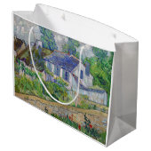 Vincent van Gogh - Häuser in Auvers Große Geschenktüte (Rückseite Schrägansicht)