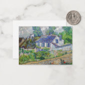Vincent van Gogh - Häuser in Auvers Mitteilungskarte (Vorderseite/Rückseite Beispiel)