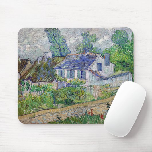 Vincent van Gogh - Häuser in Auvers Mousepad (Mit Mouse)