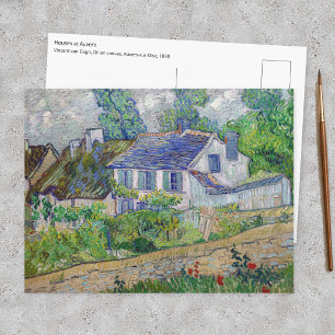 Vincent van Gogh - Häuser in Auvers Postkarte