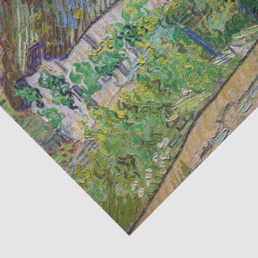 Vincent van Gogh - Häuser in Auvers Seidenpapier (Detail)