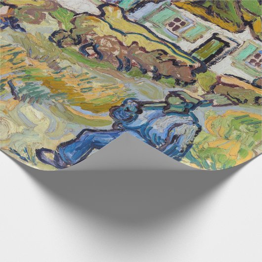 Vincent van Gogh - Häuser und Abbildung Geschenkpapier (Ecke)