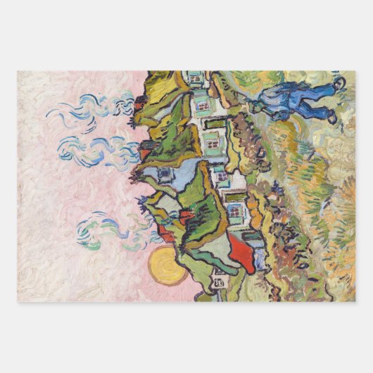 Vincent van Gogh - Häuser und Abbildung Geschenkpapier Set (Vorderseite 3)