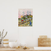 Vincent van Gogh - Häuser und Abbildung Poster (Küche)