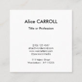 Vincent van Gogh - Häuser und Abbildung - QR-Code Quadratische Visitenkarte (Rückseite)