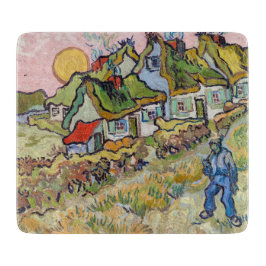 Vincent van Gogh - Häuser und Abbildung Schneidebrett