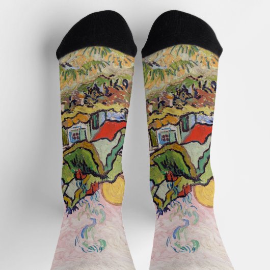 Vincent van Gogh - Häuser und Abbildung Socken (Oben)