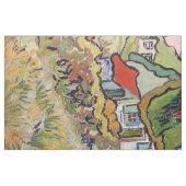 Vincent van Gogh - Häuser und Abbildung Stoff (Fat Quarter (45,7 x 55,9 cm))