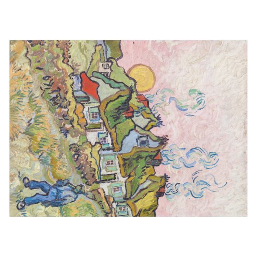 Vincent van Gogh - Häuser und Abbildung Tischdecke (Vorderseite (Horizontal))