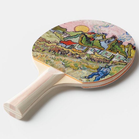 Vincent van Gogh - Häuser und Abbildung Tischtennis Schläger (Vorderseite)