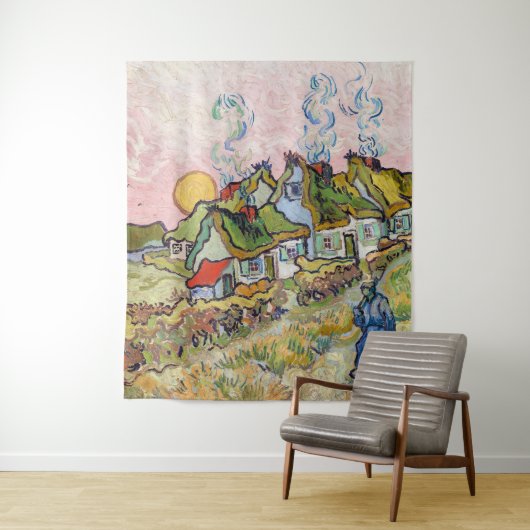 Vincent van Gogh - Häuser und Abbildung Wandteppich (Beispiel)