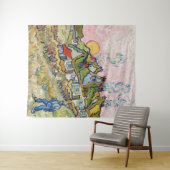 Vincent van Gogh - Häuser und Abbildung Wandteppich (Beispiel (Horizontal))