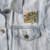 Vincent van Gogh - Häuser und Figur Button (Beispiel)